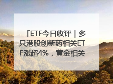 ETF今日收评｜多只港股创新药相关ETF涨超4%，黄金相关ETF跌逾1%