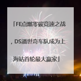 FE点燃零碳竞速之战，DS潘世奇车队成为上海站首轮最大赢家
