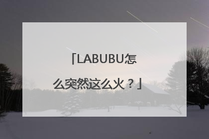 LABUBU怎么突然这么火？