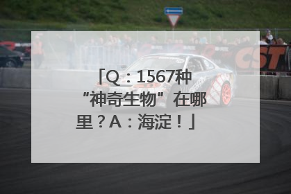 Q：1567种“神奇生物”在哪里？A：海淀！